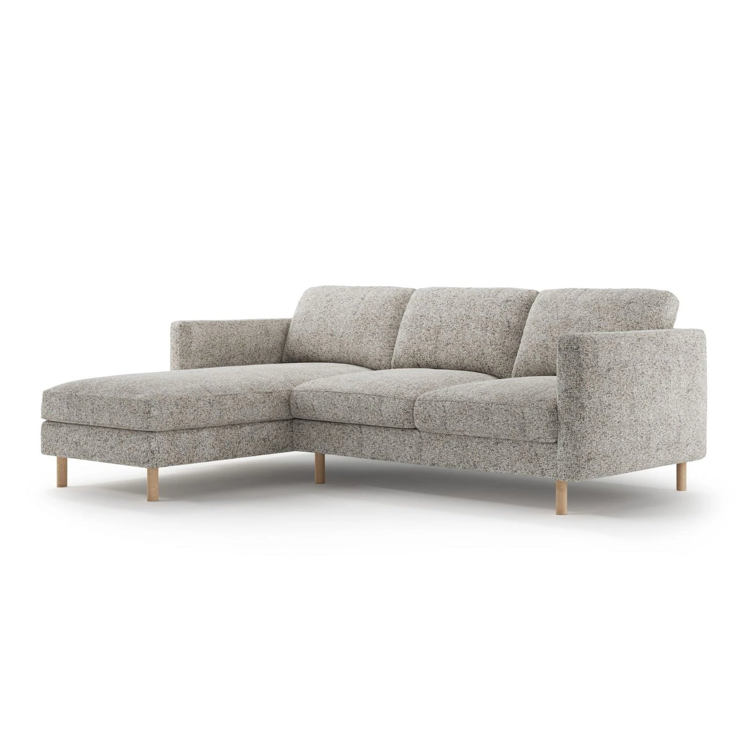 Eden 3-Sitzer Ecksofa, Linke Seite, aus Strukturstoff, 250x150 cm von Micadoni – Bild 3