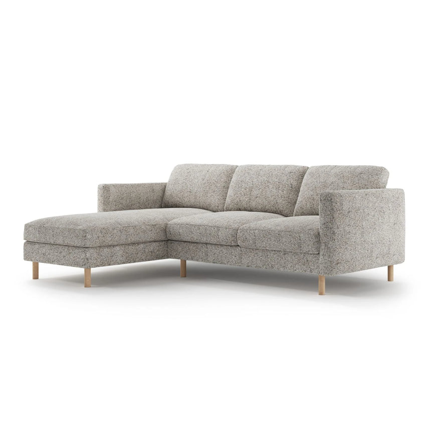 Eden 3-Sitzer Ecksofa, Linke Seite, aus Strukturstoff, 250x150 cm von Micadoni – Bild 3