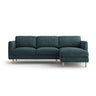 Eden 3-Sitzer Ecksofa, Rechte Seite, aus Strukturierter Stoff in Grün Blau meliert (Puente 39), 250x150 cm von Micadoni – Bild 1