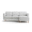 Eden 3-Sitzer Ecksofa, Rechte Seite, aus Strukturierter Stoff in Hellgrau melange (Puente 80), 223x150 cm von Micadoni – Bild 1