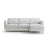 Eden 3-Sitzer Ecksofa, Rechte Seite, aus Strukturierter Stoff in Hellgrau melange (Puente 80), 250x150 cm von Micadoni – Bild 1