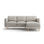 Eden 3-Sitzer Ecksofa, Rechte Seite, aus Strukturstoff, 223x150 cm von Micadoni – Bild 1
