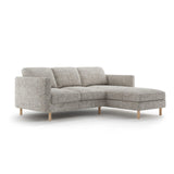 Eden 3-Sitzer Ecksofa, Rechte Seite, aus Strukturstoff, 223x150 cm von Micadoni – Bild 3