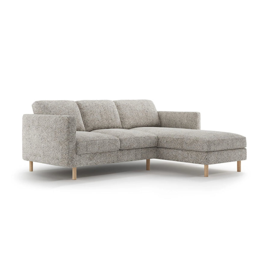 Eden 3-Sitzer Ecksofa, Rechte Seite, aus Strukturstoff, 223x150 cm von Micadoni – Bild 3