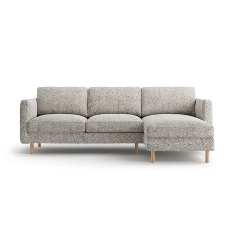 Eden 3-Sitzer Ecksofa, Rechte Seite, aus Strukturstoff, 250x150 cm von Micadoni – Bild 1