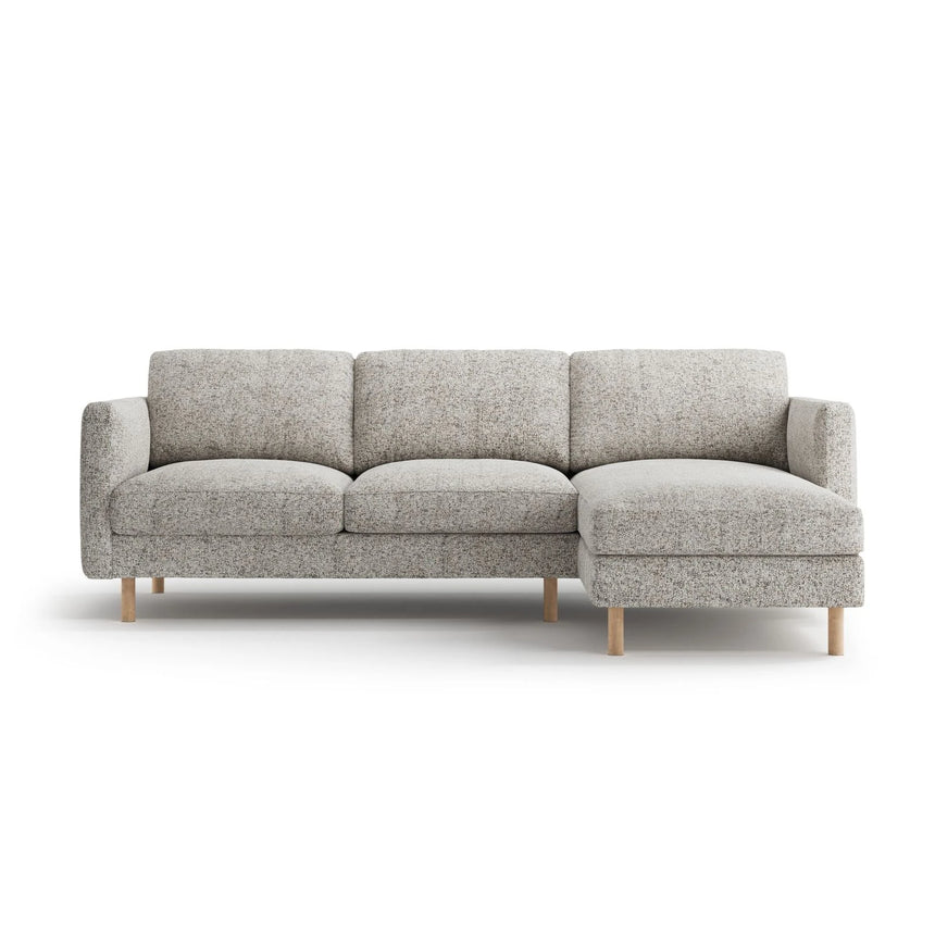 Eden 3-Sitzer Ecksofa, Rechte Seite, aus Strukturstoff, 250x150 cm von Micadoni – Bild 1
