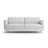 Eden 3-Sitzer Sofa aus Strukturierter Stoff in Hellgrau melange (Puente 80), 173x92 cm von Micadoni – Bild 1