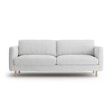 Eden 3-Sitzer Sofa aus Strukturierter Stoff in Hellgrau melange (Puente 80), 173x92 cm von Micadoni – Bild 1