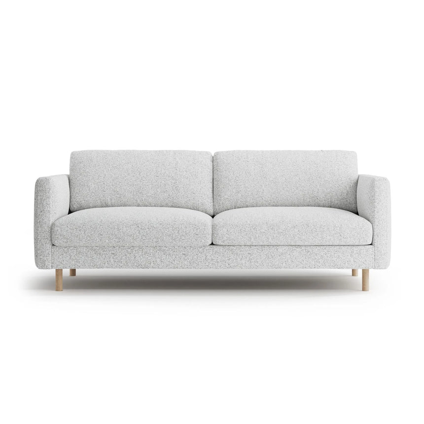 Eden 3-Sitzer Sofa aus Strukturierter Stoff in Hellgrau melange (Puente 80), 173x92 cm von Micadoni – Bild 1