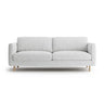 Eden 3-Sitzer Sofa aus Strukturierter Stoff in Hellgrau melange (Puente 80), 173x92 cm von Micadoni – Bild 1