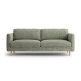Eden 3-Sitzer Sofa aus Strukturierter Stoff in Moosgrün meliert (Puente 33), 173x92 cm von Micadoni – Bild 1