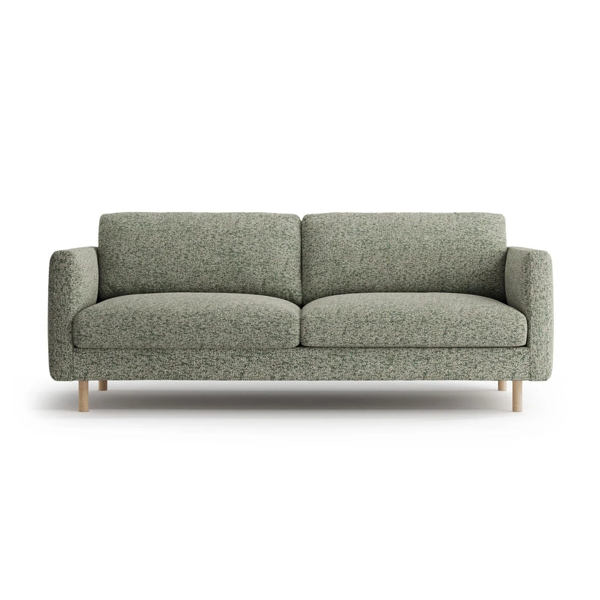 Eden 3-Sitzer Sofa aus Strukturierter Stoff in Moosgrün meliert (Puente 33), 173x92 cm von Micadoni – Bild 1