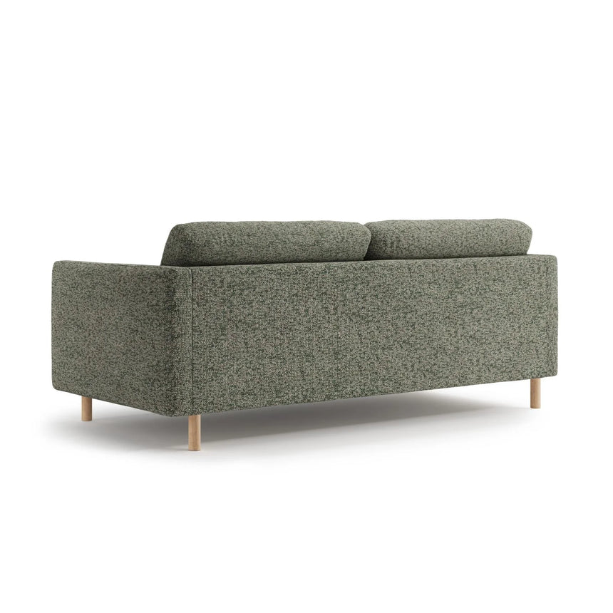 Eden 3-Sitzer Sofa aus Strukturierter Stoff in Moosgrün meliert (Puente 33), 173x92 cm von Micadoni – Bild 4
