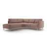 Eden 4-Sitzer Ecksofa, Linke Seite, aus Strukturierter Stoff in Pink Melange (Puente 68), 267x234 cm von Micadoni – Bild 1