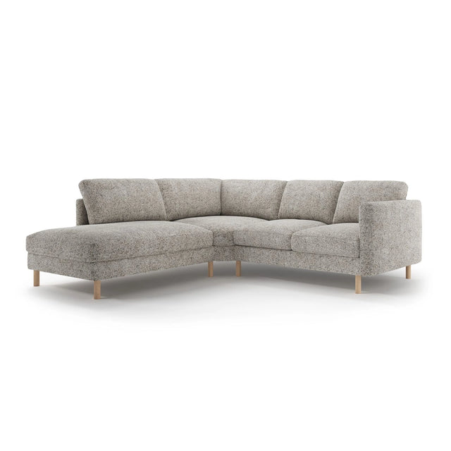 Eden 4-Sitzer Ecksofa, Linke Seite, aus Strukturstoff, 267x234 cm von Micadoni – Bild 1