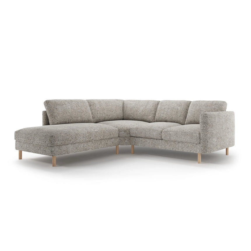 Eden 4-Sitzer Ecksofa, Linke Seite, aus Strukturstoff, 267x234 cm von Micadoni – Bild 1