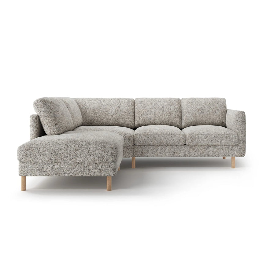 Eden 4-Sitzer Ecksofa, Linke Seite, aus Strukturstoff, 267x234 cm von Micadoni – Bild 3