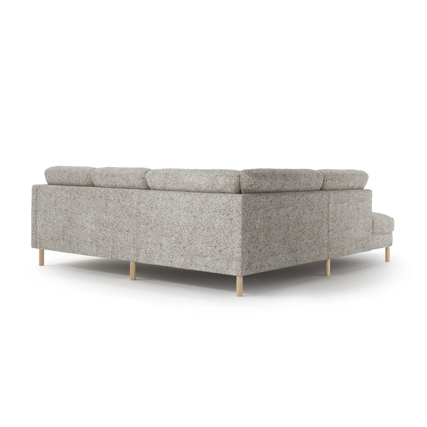 Eden 4-Sitzer Ecksofa, Linke Seite, aus Strukturstoff, 267x234 cm von Micadoni – Bild 4