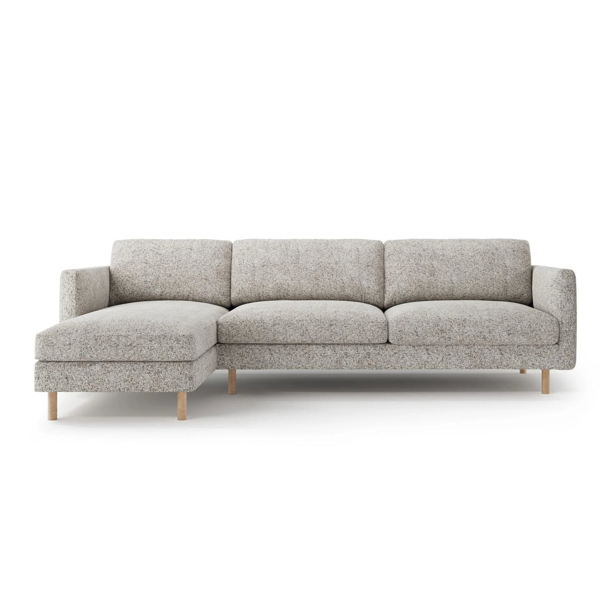 Eden 4-Sitzer Ecksofa, Linke Seite, aus Strukturstoff, 286x150 cm von Micadoni – Bild 1