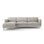 Eden 4-Sitzer Ecksofa, Linke Seite, aus Strukturstoff, 286x150 cm von Micadoni – Bild 1