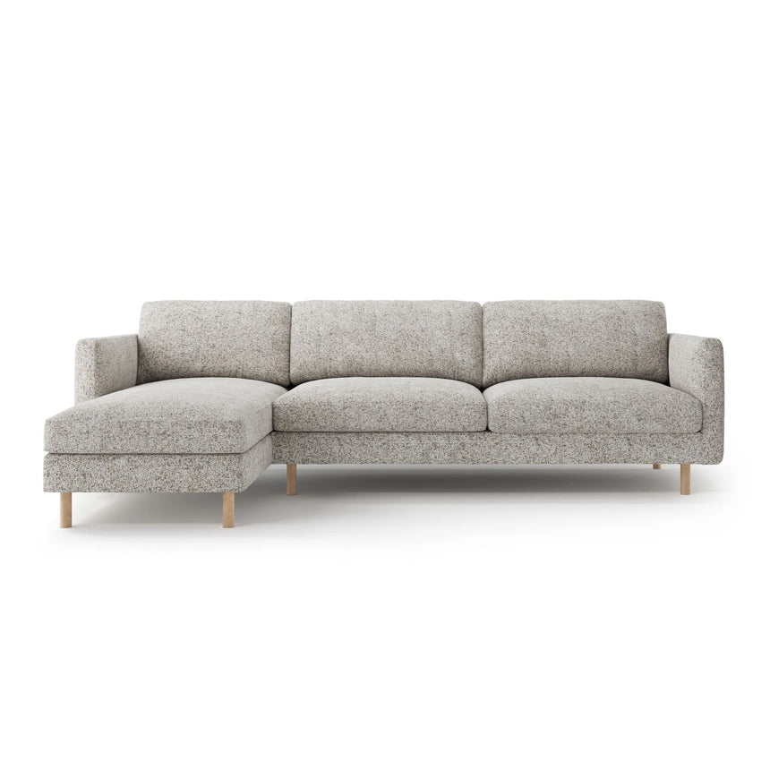 Eden 4-Sitzer Ecksofa, Linke Seite, aus Strukturstoff, 286x150 cm von Micadoni – Bild 1
