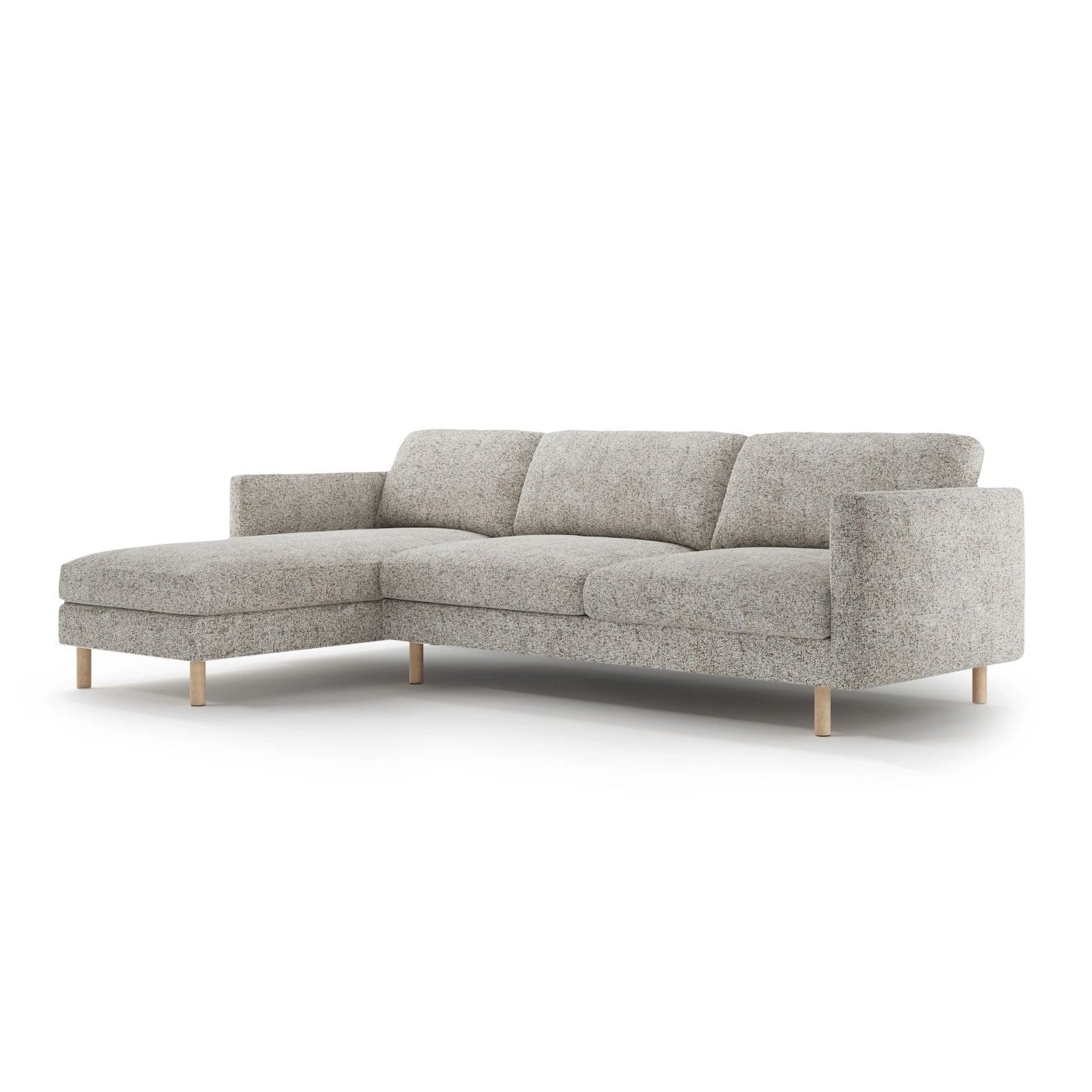 Eden 4-Sitzer Ecksofa, Linke Seite, aus Strukturstoff, 286x150 cm von Micadoni – Bild 3