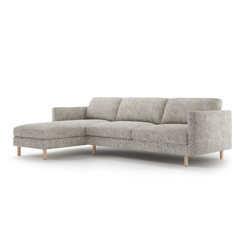 Eden 4-Sitzer Ecksofa, Linke Seite, aus Strukturstoff, 286x150 cm von Micadoni – Bild 3
