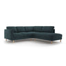 Eden 4-Sitzer Ecksofa, Rechte Seite, aus Strukturierter Stoff in Grün Blau meliert (Puente 39), 267x234 cm von Micadoni – Bild 1