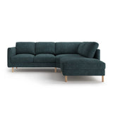 Eden 4-Sitzer Ecksofa, Rechte Seite, aus Strukturierter Stoff in Grün Blau meliert (Puente 39), 267x234 cm von Micadoni – Bild 3