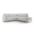 Eden 4-Sitzer Ecksofa, Rechte Seite, aus Strukturierter Stoff in Hellgrau melange (Puente 80), 267x234 cm von Micadoni – Bild 1