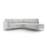 Eden 4-Sitzer Ecksofa, Rechte Seite, aus Strukturierter Stoff in Hellgrau melange (Puente 80), 267x234 cm von Micadoni – Bild 1