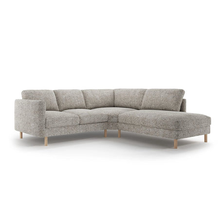 Eden 4-Sitzer Ecksofa, Rechte Seite, aus Strukturstoff, 267x234 cm von Micadoni – Bild 1