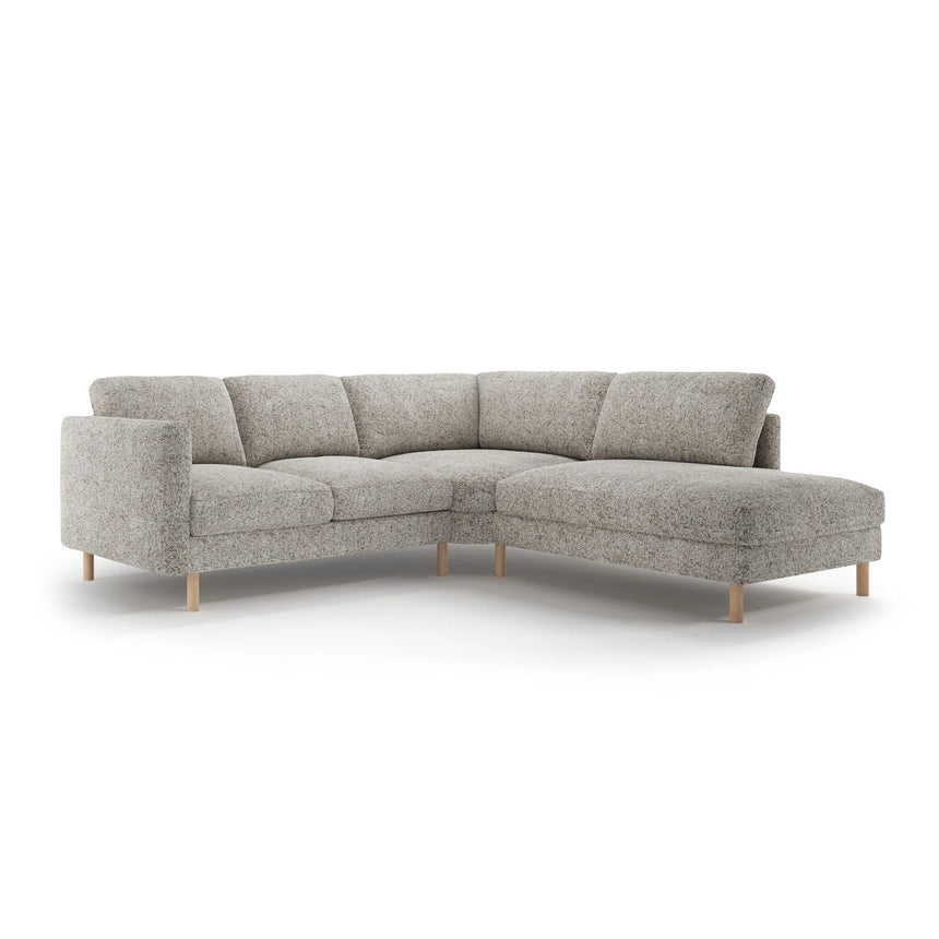 Eden 4-Sitzer Ecksofa, Rechte Seite, aus Strukturstoff, 267x234 cm von Micadoni – Bild 1
