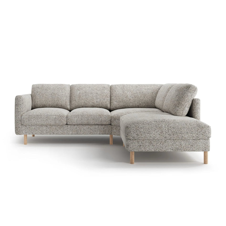 Eden 4-Sitzer Ecksofa, Rechte Seite, aus Strukturstoff, 267x234 cm von Micadoni – Bild 3