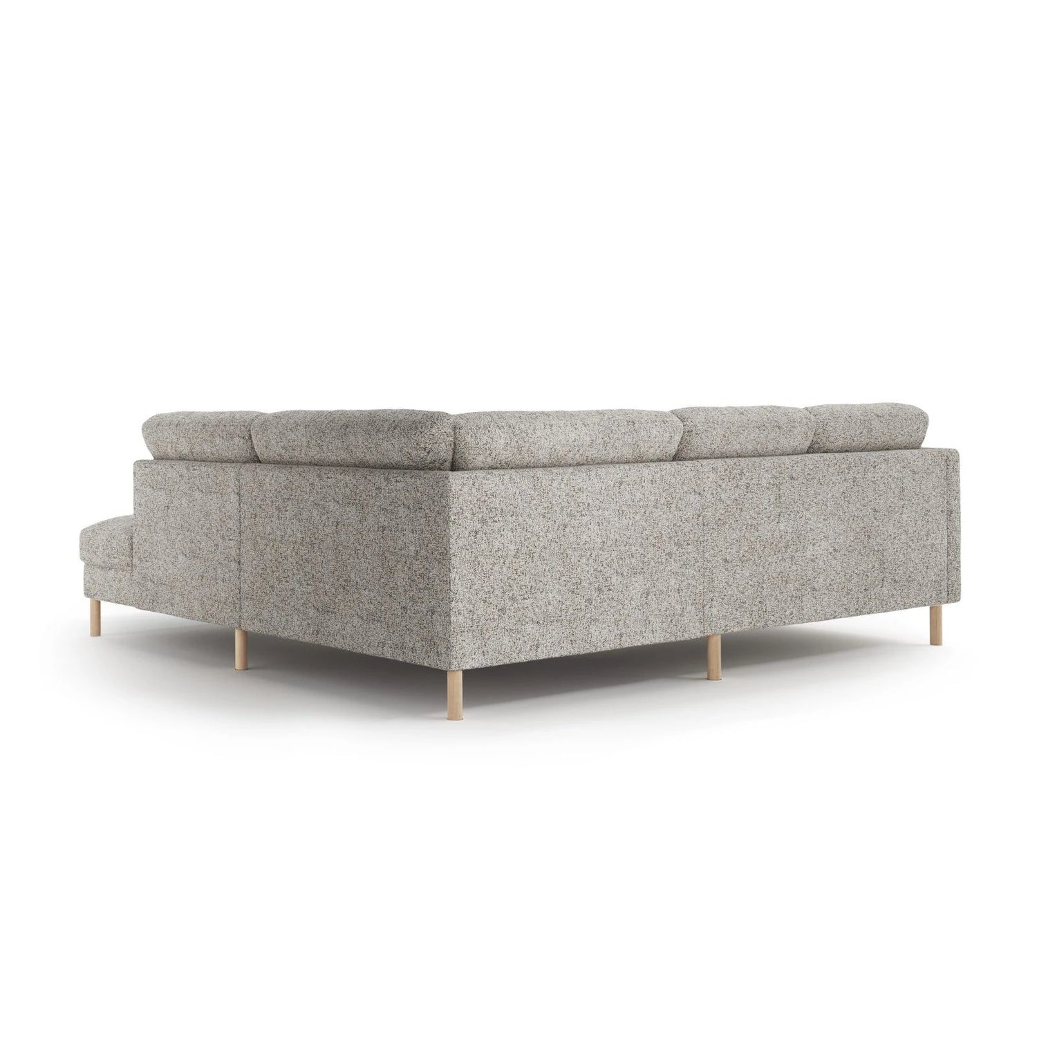 Eden 4-Sitzer Ecksofa, Rechte Seite, aus Strukturstoff, 267x234 cm von Micadoni – Bild 4