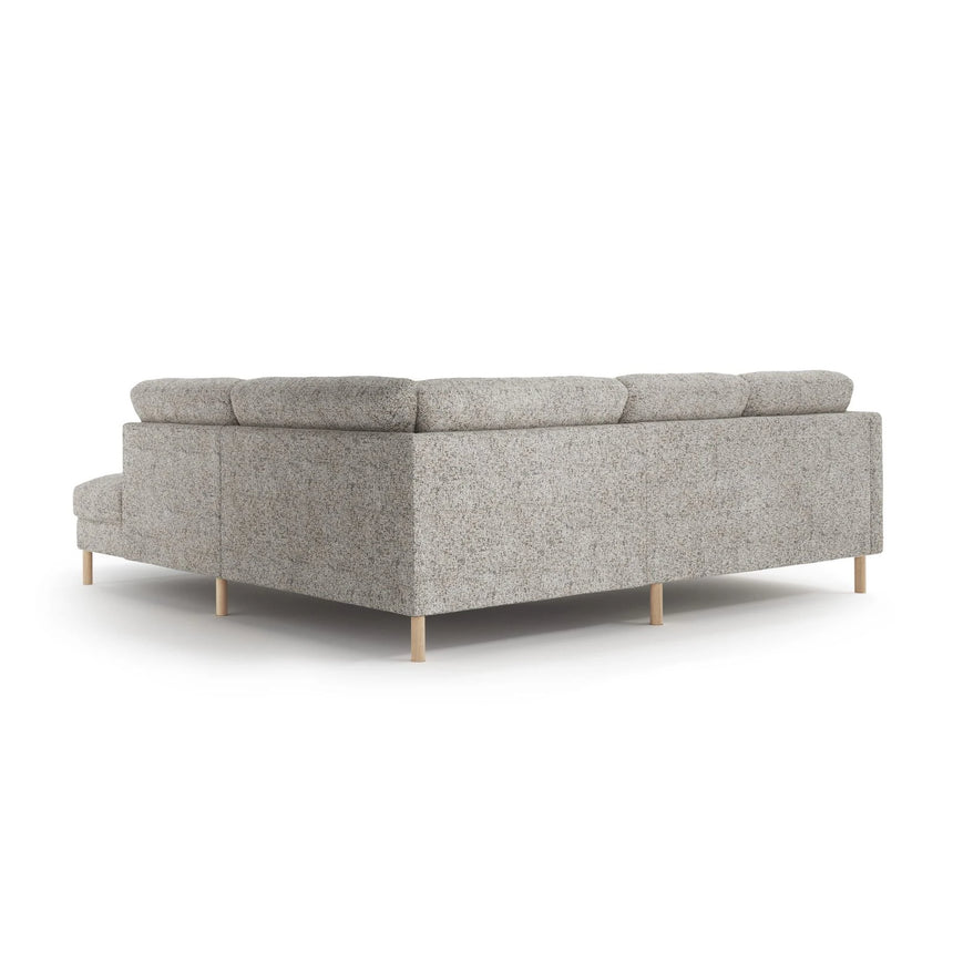 Eden 4-Sitzer Ecksofa, Rechte Seite, aus Strukturstoff, 267x234 cm von Micadoni – Bild 4