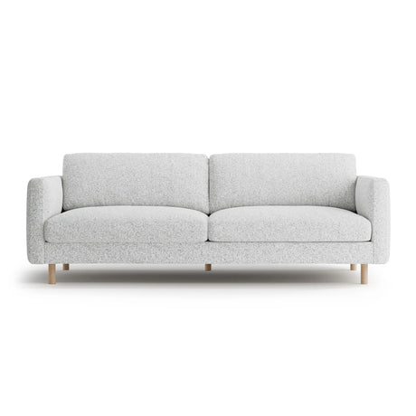 Eden 4-Sitzer Sofa aus Strukturierter Stoff in Hellgrau melange (Puente 80), 209x92 cm von Micadoni – Bild 1