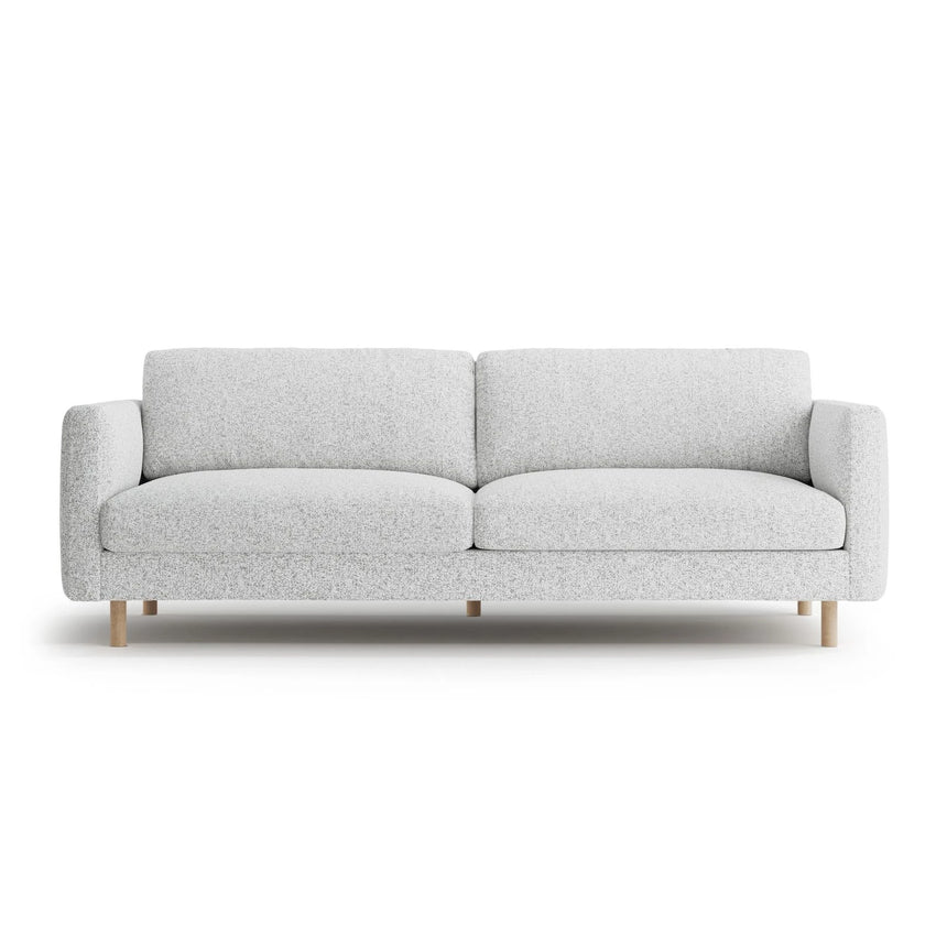 Eden 4-Sitzer Sofa aus Strukturierter Stoff in Hellgrau melange (Puente 80), 209x92 cm von Micadoni – Bild 1