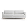 Eden 4-Sitzer Sofa aus Strukturierter Stoff in Hellgrau melange (Puente 80), 209x92 cm von Micadoni – Bild 1
