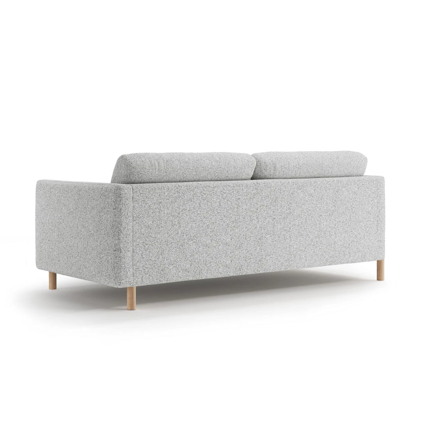 Eden 4-Sitzer Sofa aus Strukturierter Stoff in Hellgrau melange (Puente 80), 209x92 cm von Micadoni – Bild 4
