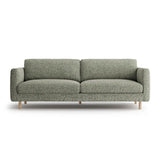 Eden 4-Sitzer Sofa aus Strukturierter Stoff in Moosgrün meliert (Puente 33), 209x92 cm von Micadoni – Bild 1
