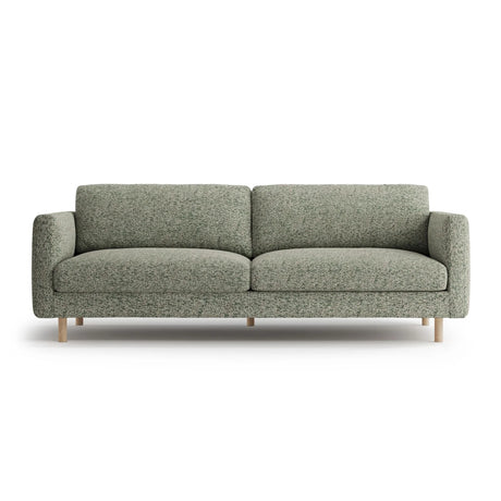Eden 4-Sitzer Sofa aus Strukturierter Stoff in Moosgrün meliert (Puente 33), 209x92 cm von Micadoni – Bild 1