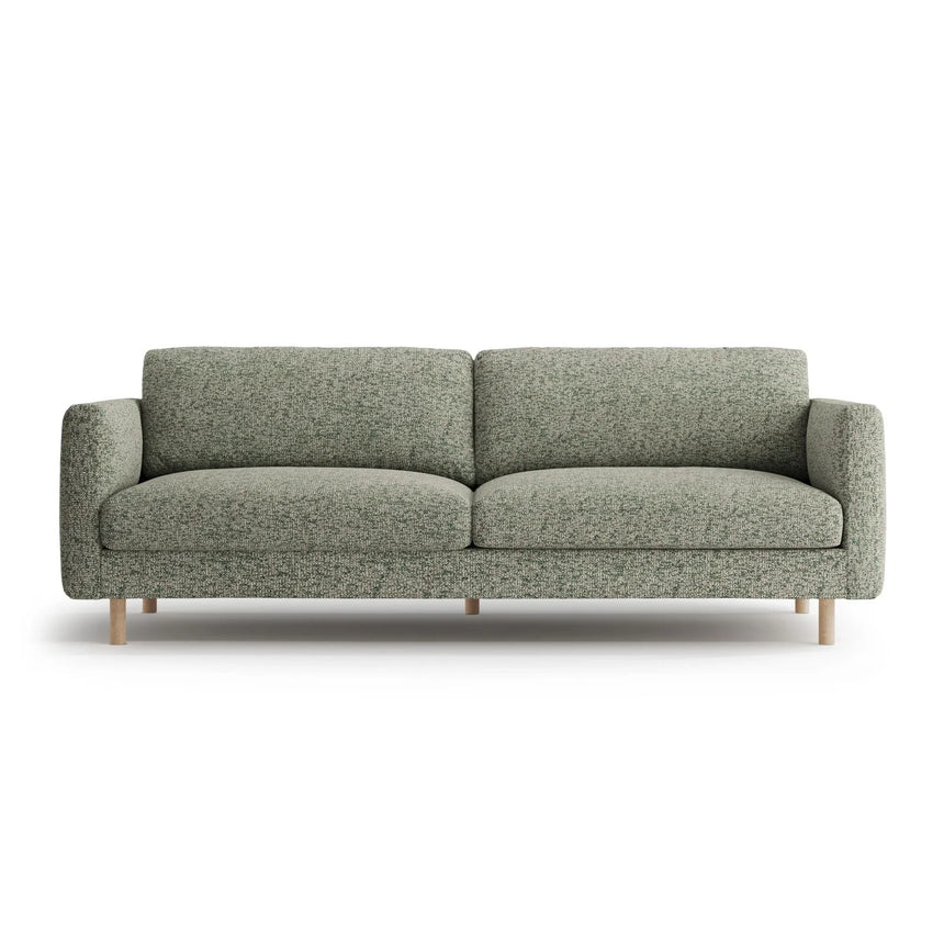Eden 4-Sitzer Sofa aus Strukturierter Stoff in Moosgrün meliert (Puente 33), 209x92 cm von Micadoni – Bild 1