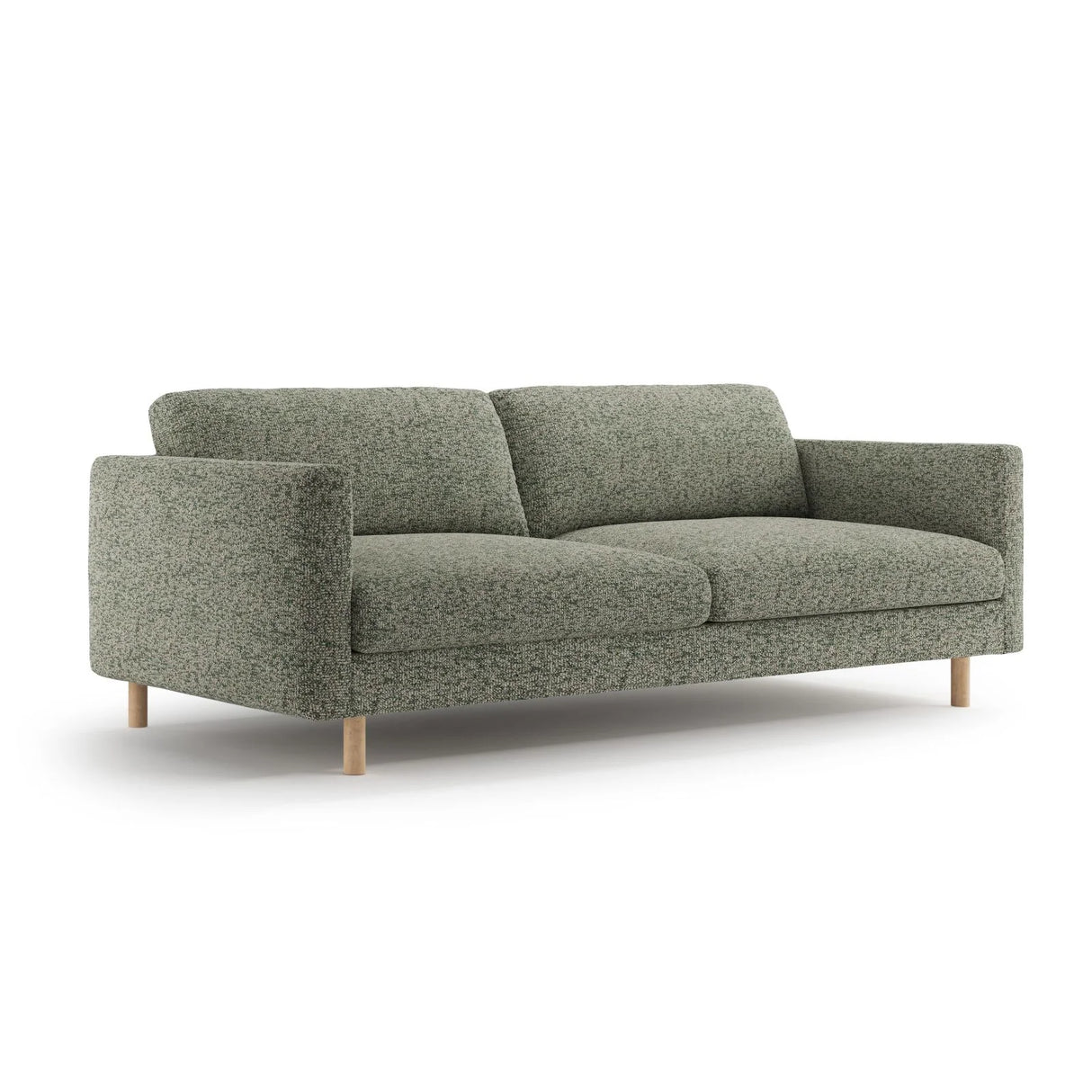 Eden 4-Sitzer Sofa aus Strukturierter Stoff in Moosgrün meliert (Puente 33), 209x92 cm von Micadoni – Bild 3