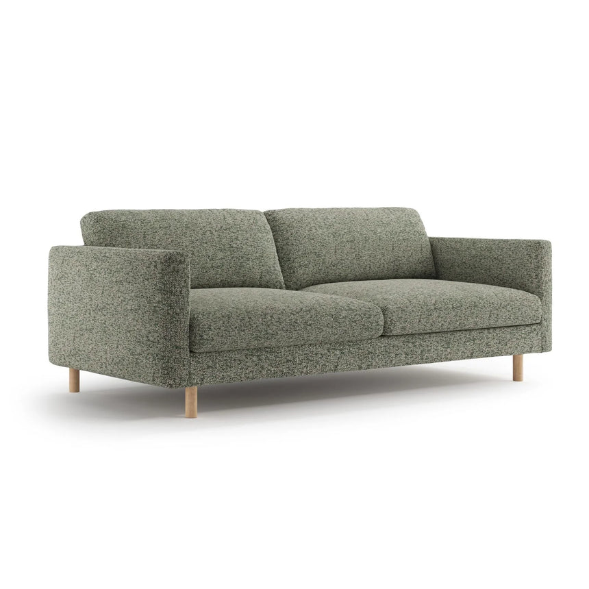 Eden 4-Sitzer Sofa aus Strukturierter Stoff in Moosgrün meliert (Puente 33), 209x92 cm von Micadoni – Bild 3