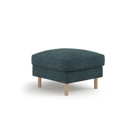 Eden Pouf aus Strukturierter Stoff in Grün Blau meliert (Puente 39), 64x64 cm von Micadoni – Bild 3
