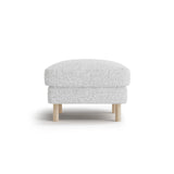Eden Pouf aus Strukturierter Stoff in Hellgrau melange (Puente 80), 64x64 cm von Micadoni – Bild 1