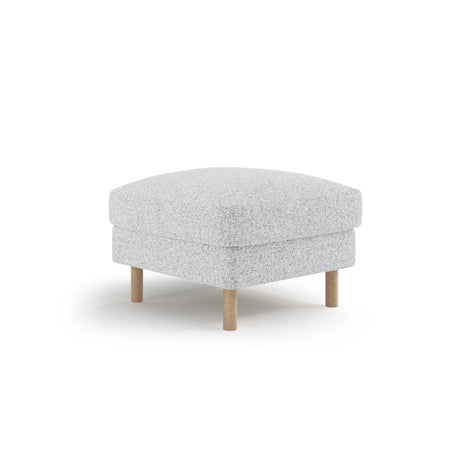 Eden Pouf aus Strukturierter Stoff in Hellgrau melange (Puente 80), 64x64 cm von Micadoni – Bild 3
