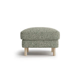 Eden Pouf aus Strukturierter Stoff in Moosgrün meliert (Puente 33), 64x64 cm von Micadoni – Bild 1