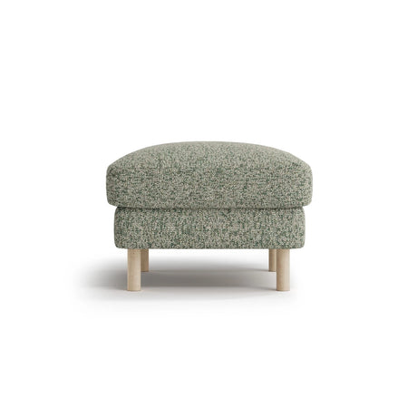 Eden Pouf aus Strukturierter Stoff in Moosgrün meliert (Puente 33), 64x64 cm von Micadoni – Bild 1